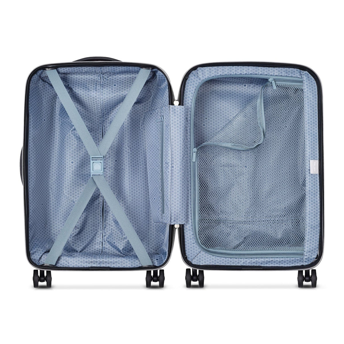 Delsey Paris Iroise 55Cm Hardcase 4 Double Wheel Cabin Luggage Trolley Black - 00379280100