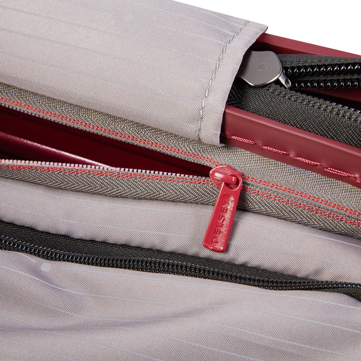 Delsey Paris Securitime Trunk 80Cm Hardcase 4 Double Wheel Check-In Luggage Trolley Red - 00217382804