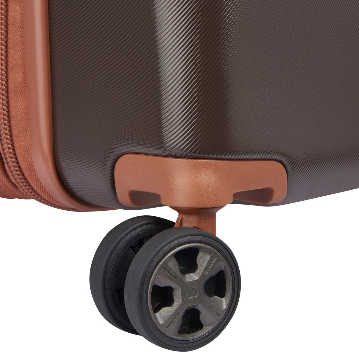 Delsey Paris Promenade Hard 2.0 55Cm Hardcase 4 Double Wheel Expandable Cabin Luggage Trolley Chocolate - 00208880106