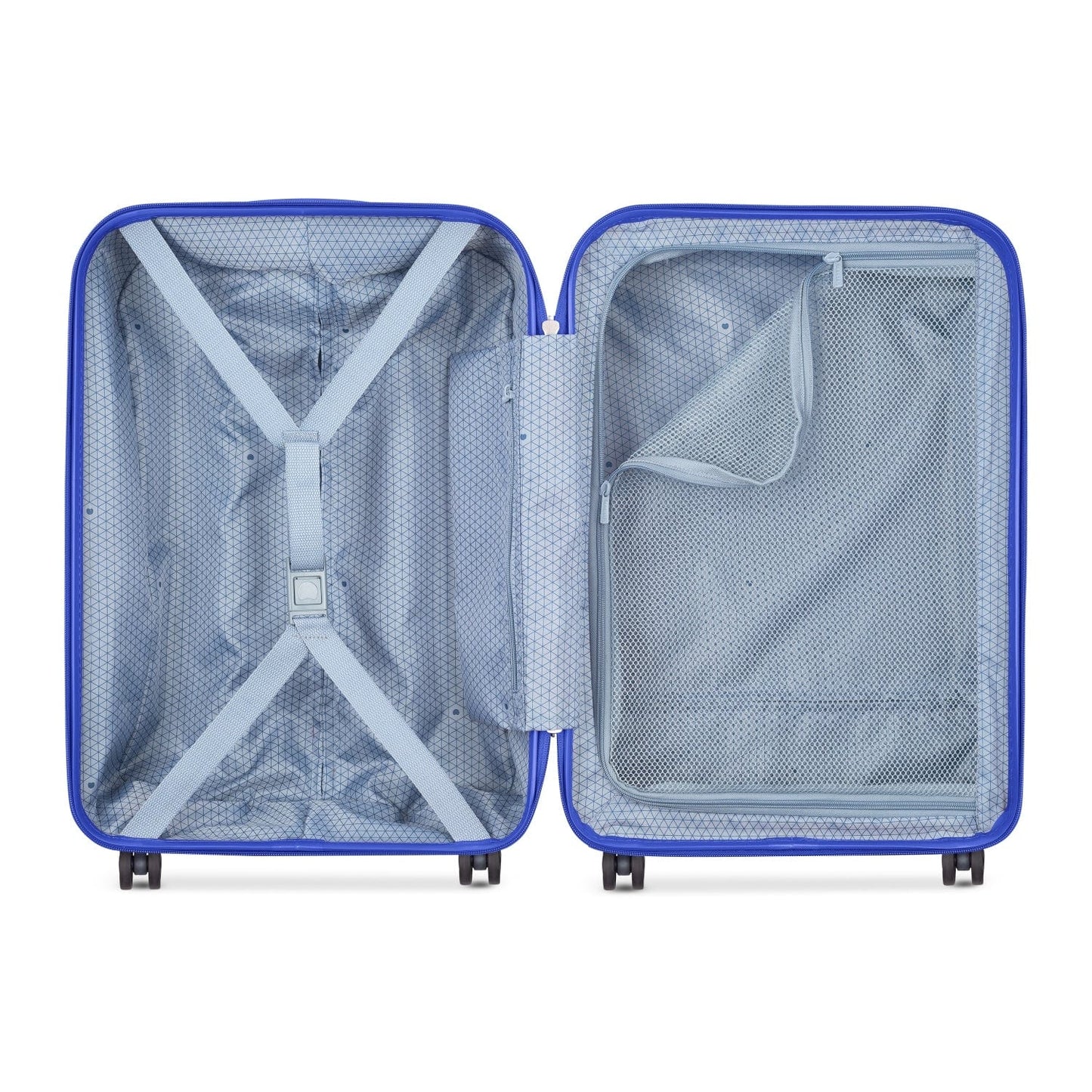 Delsey Paris Lagos 55cm Hardcase 4 Double Wheel Cabin Luggage Trolley Case Deep Blue - 00387080122W9