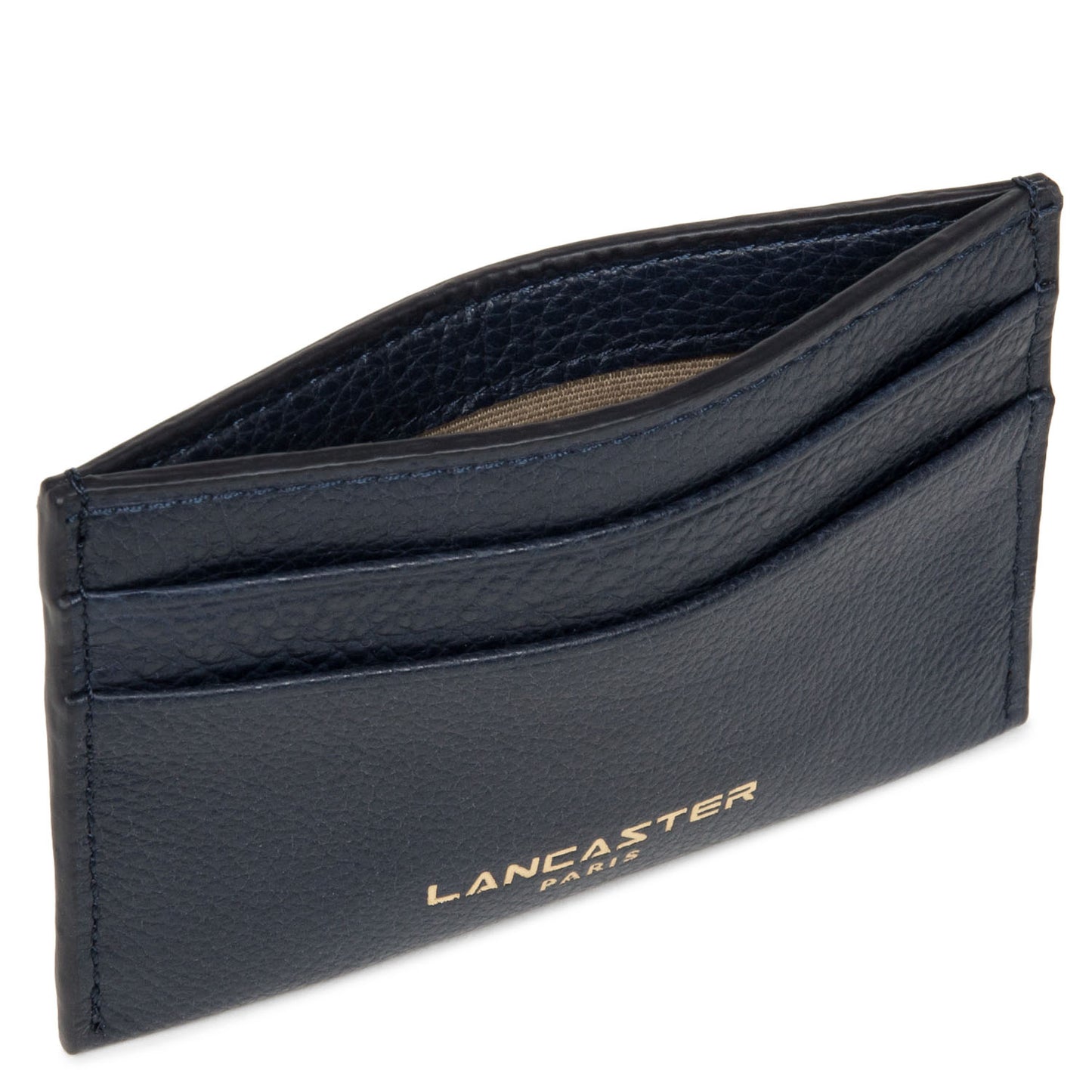 Lancaster Dune Card Holder Dark Blue