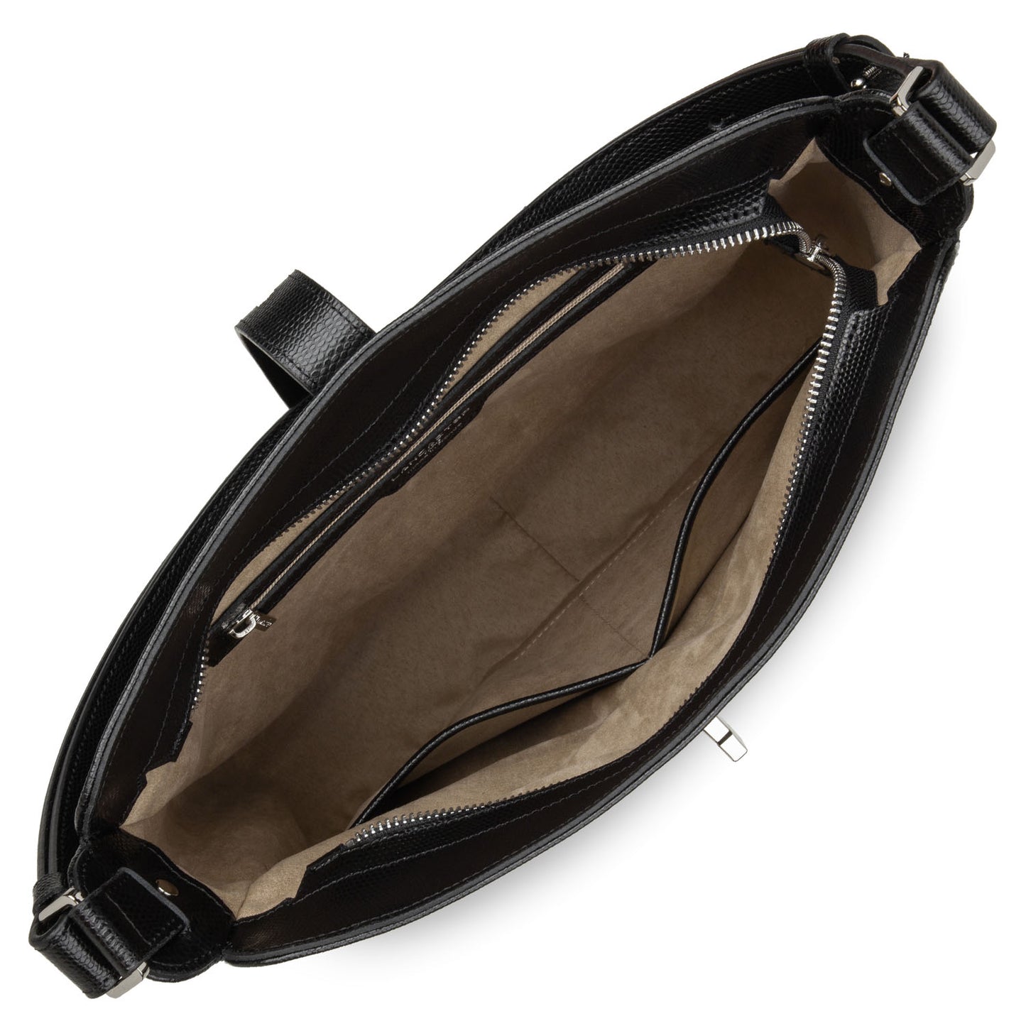 Lancaster Lucertola Hobo Bag Noir