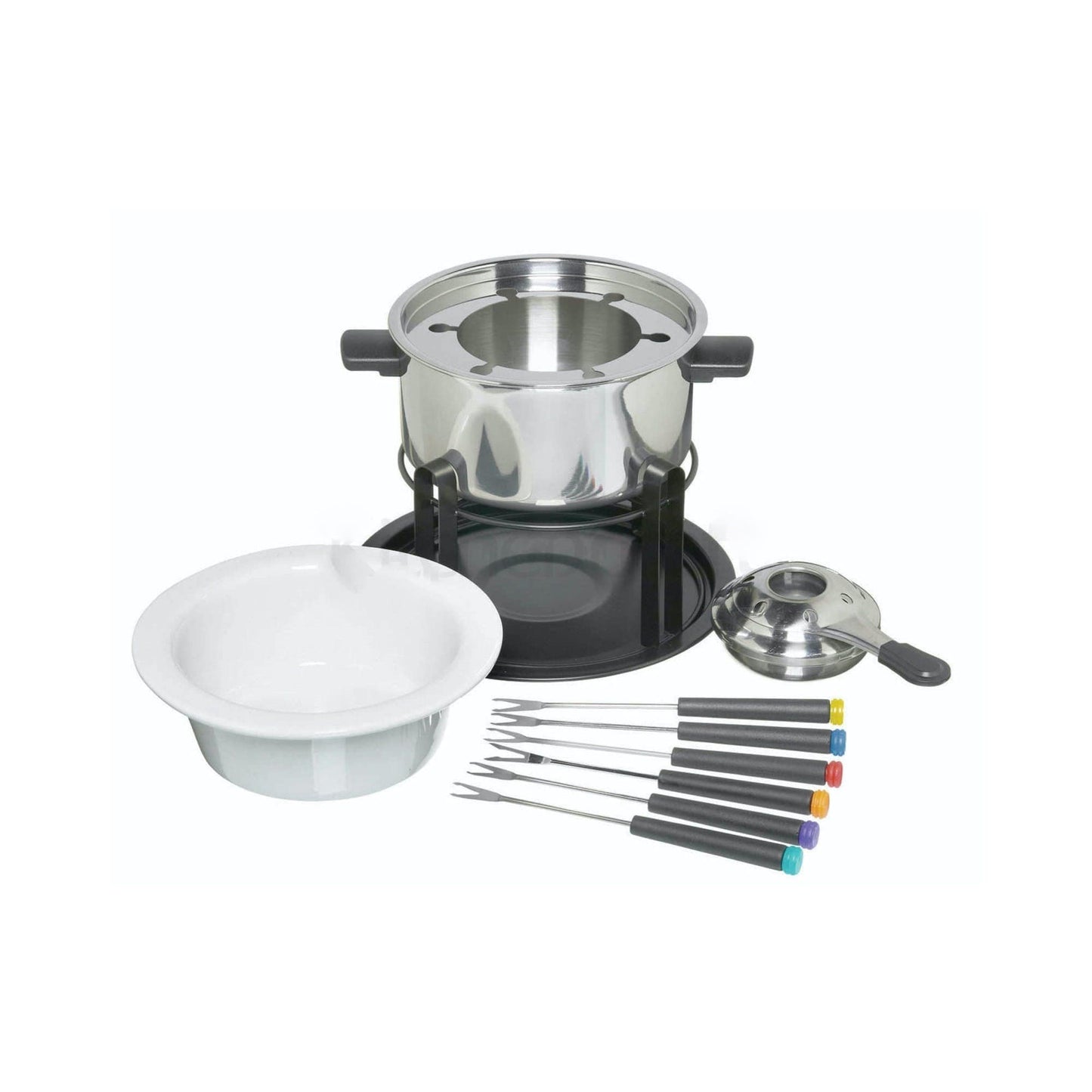 Kitchen Craft Deluxe Fondue Set - Kcfon3In1 23X19 Cm Steel