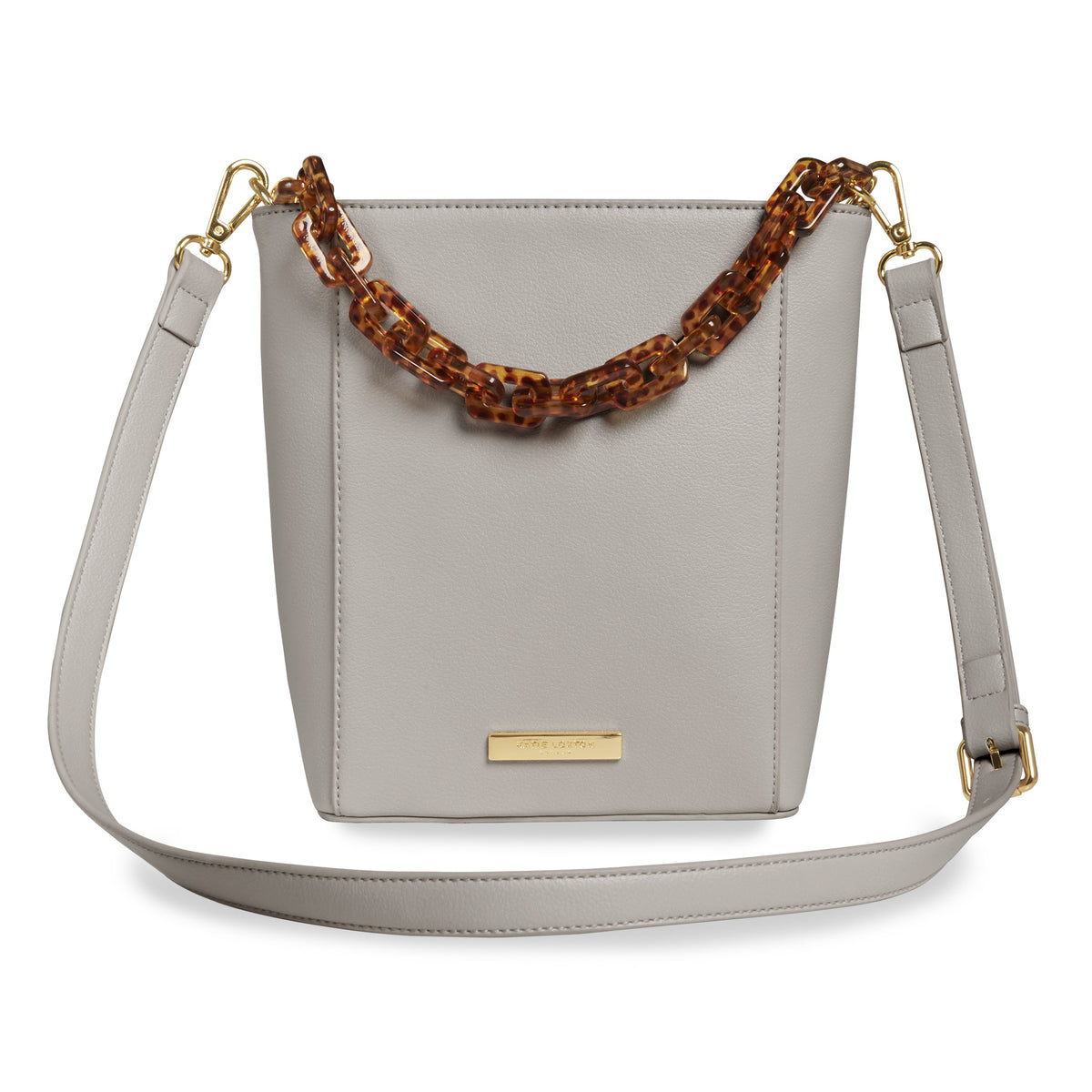 KTLX AYLA TORTOISESHELL STRAP BAG PALE GREY - Jashanmal Home