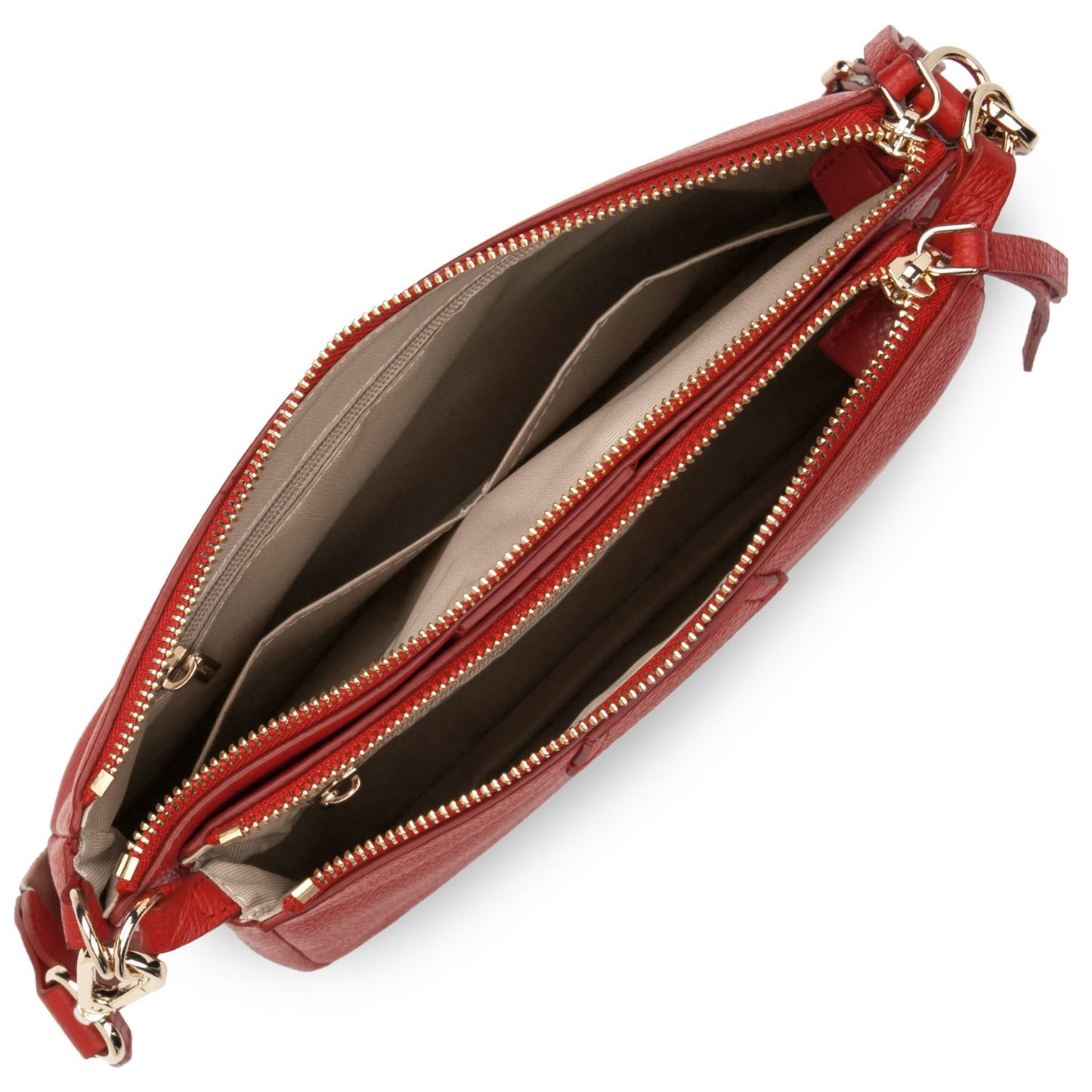 Lancaster Dune Double Pochette Rouge