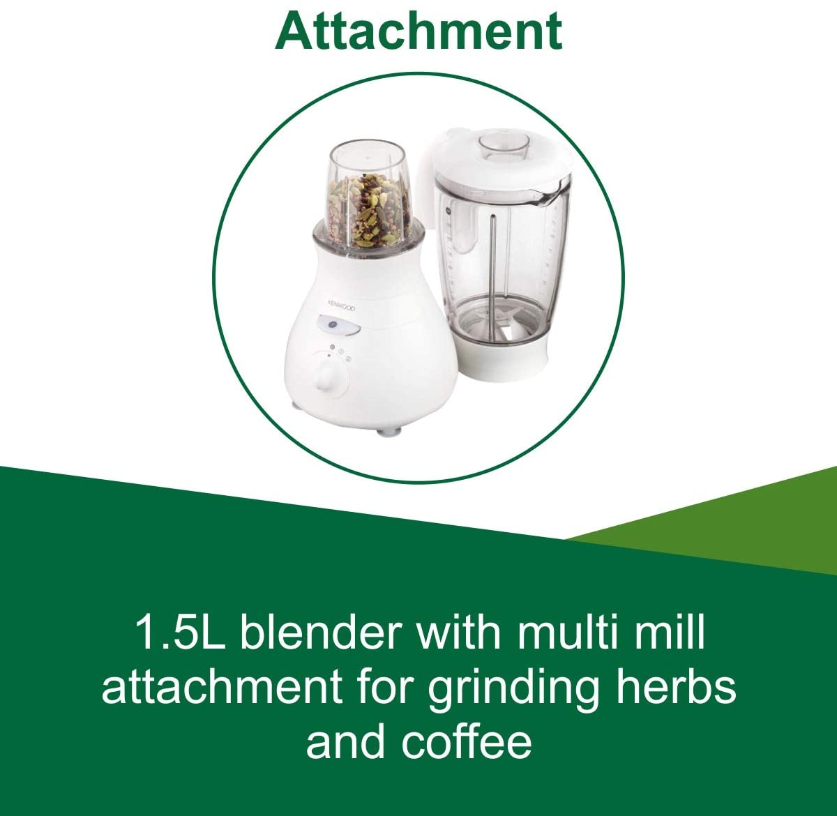 Kenwood Blender With Mill 500W Bl440