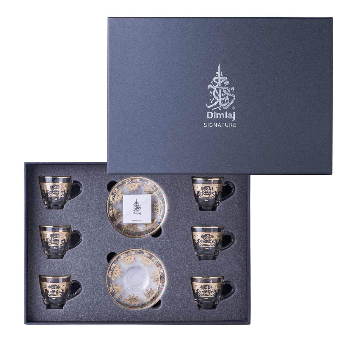 Dimlaj Suroor 12Pc Coffee Cup And Saucer Gold - 46994