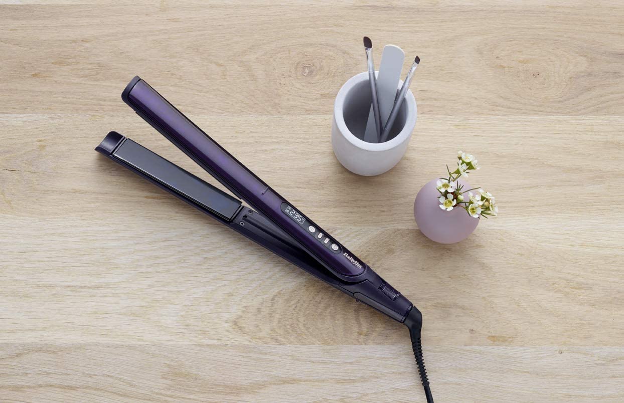 Babyliss Babst450Sde Hair Straightener, 28Mm - Black/Purple