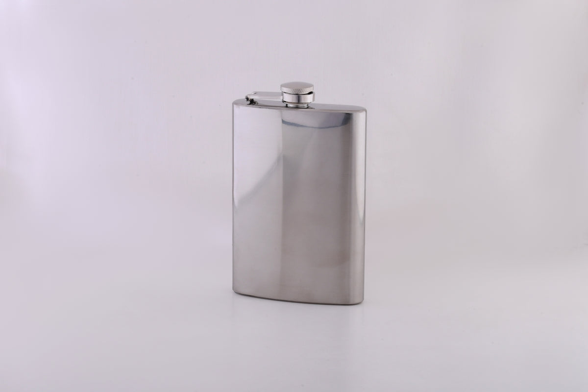 8OZ HIP FLASK MIRROR POLISHED 201 S/S