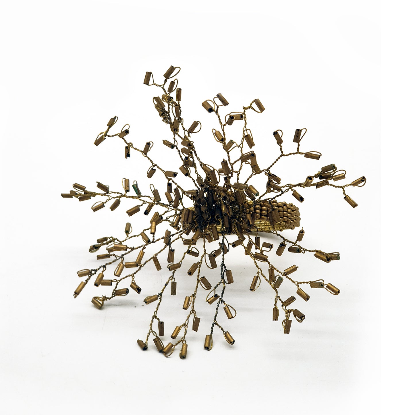 ARVD BEADED NAPKIN RING DUST GOLD