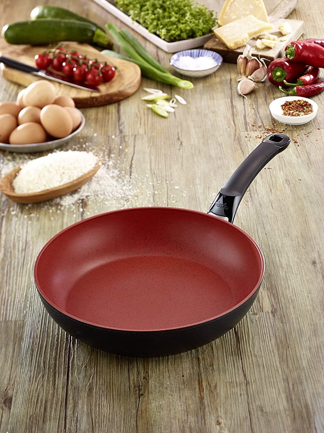 Fissler Protect Senso Red Wok Pan 28Cm - 157-803-28-100/0