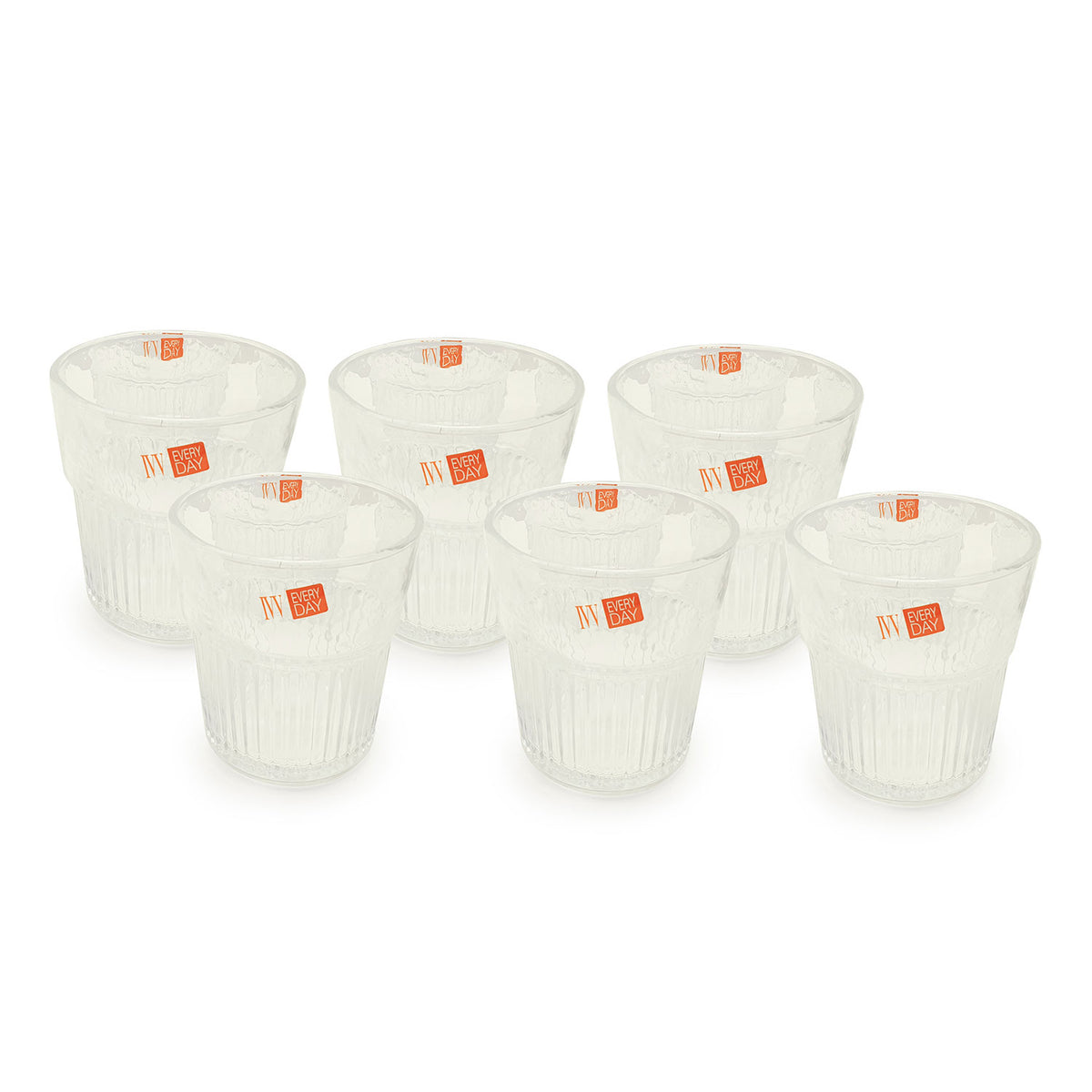 Industrial Chic Set 6 Tumbler Clear Cl.28