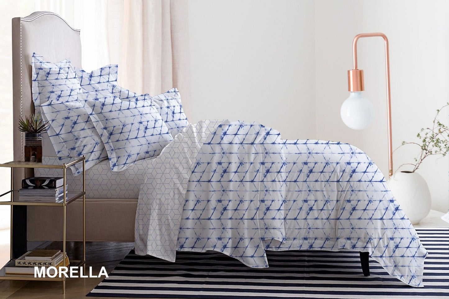 VEGORA PRINTED MICROFIBER MORELLA 5PC COMFORTER SET KING - 83008834