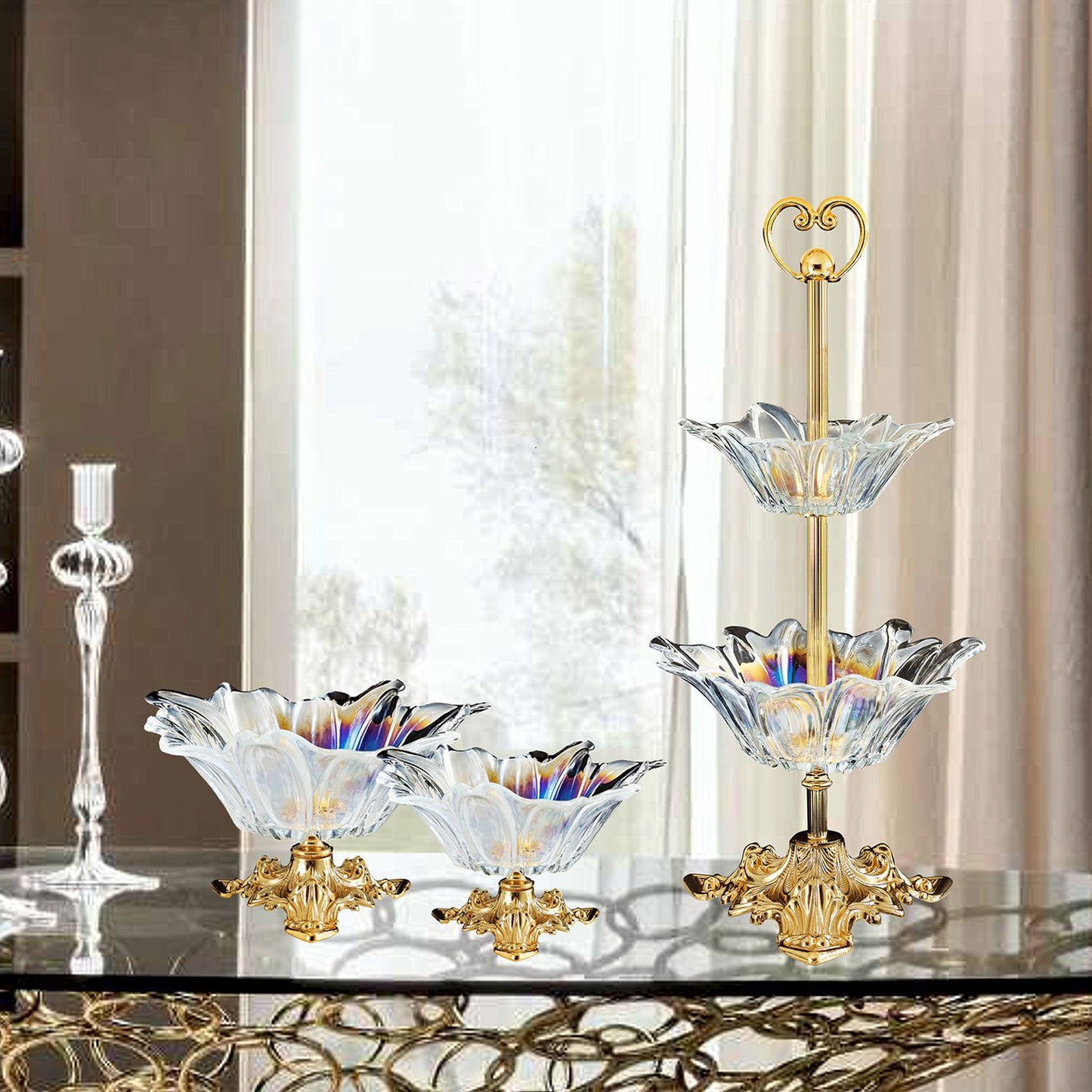 Verona Clear Glass Bowl - Dc6141/Or