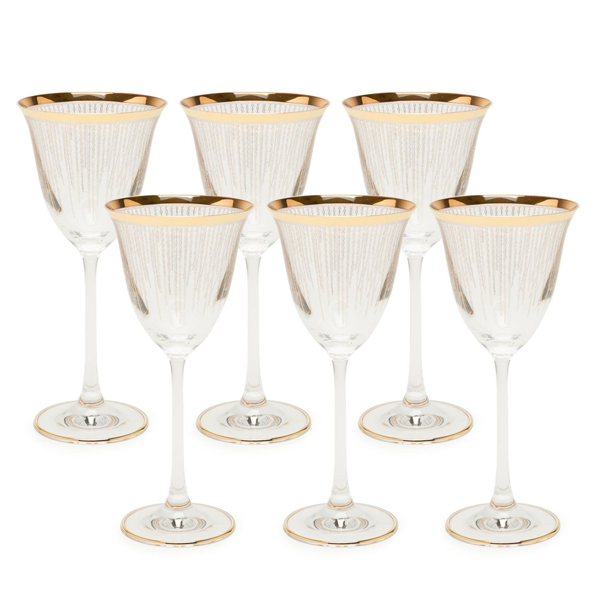 Combi Casilda Gold 6Pc Set Large Goblet 260Ml - G758/1Z-56