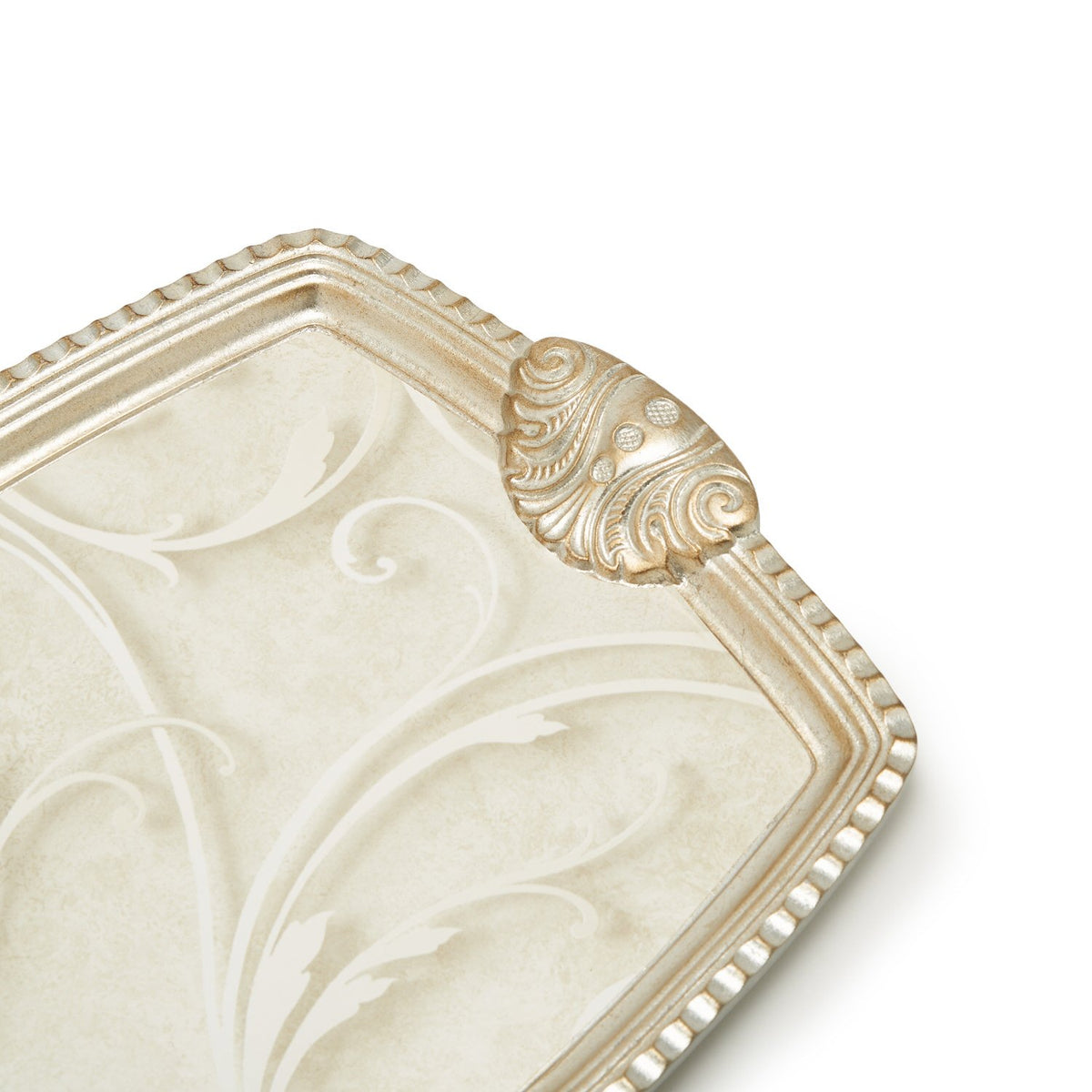 Sezzatini Tullia Foglia Agento Large Rectangle Tray 38 X 53Cm - Vl-239-5-3716