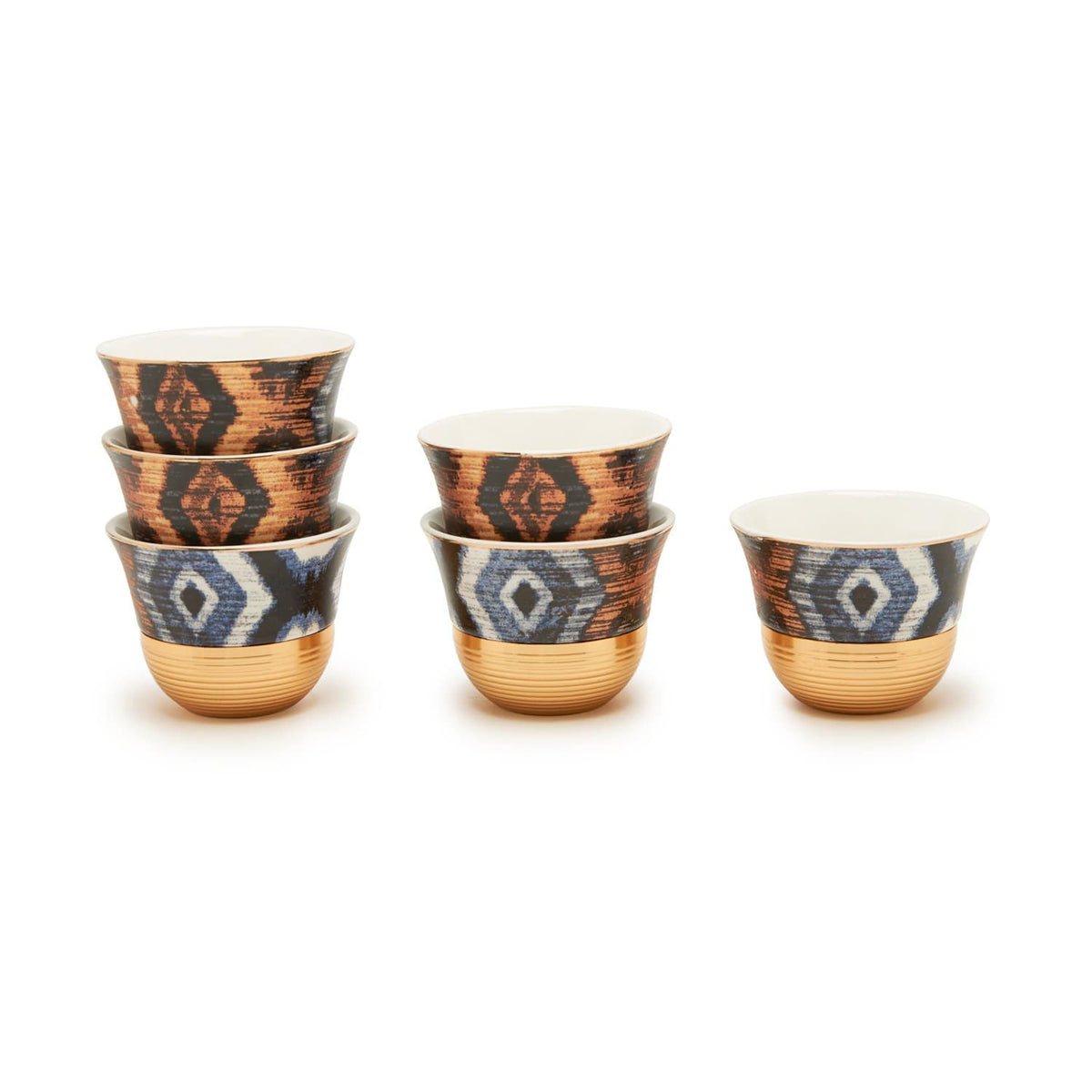 Amber Sammy Gold 6Pc Set Cawa Cup - Am5367-80-S6-Sam