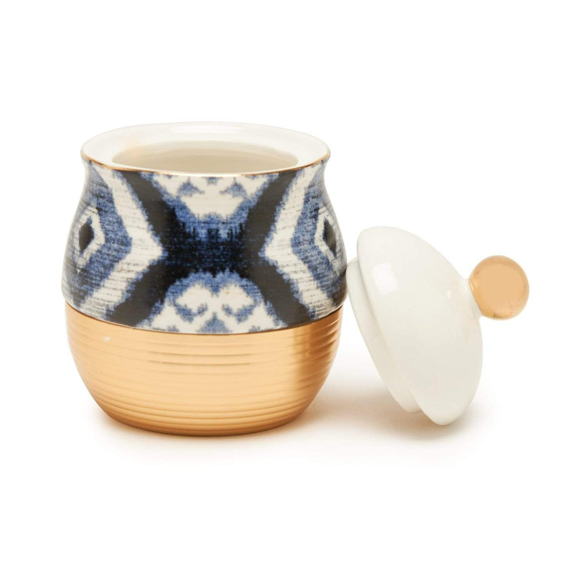 Amber Sammy Gold Sugar Pot - Am6408-200-S1-Sam