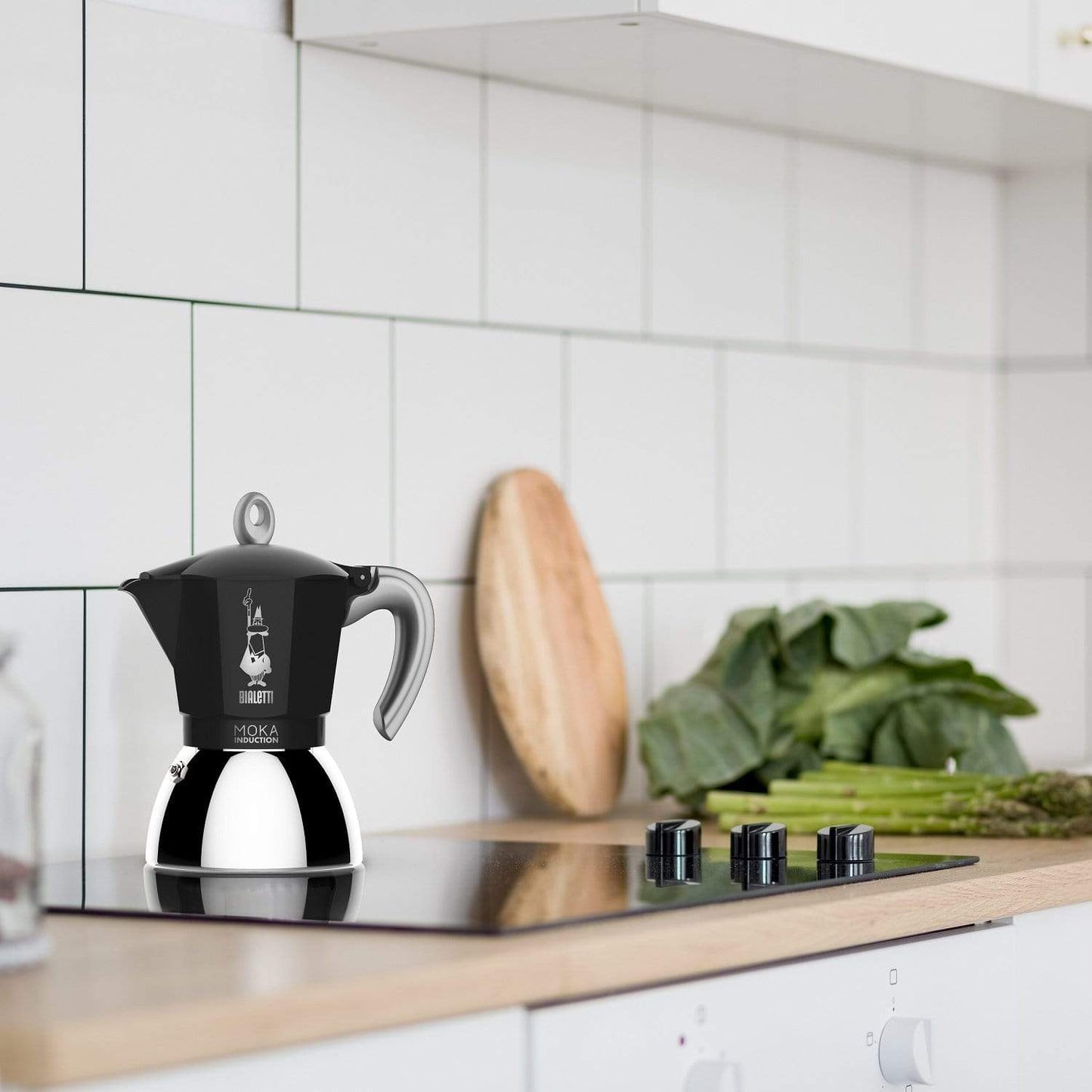 Bialetti New Moka Induction Coffee Maker Black 2 Cups - 6932