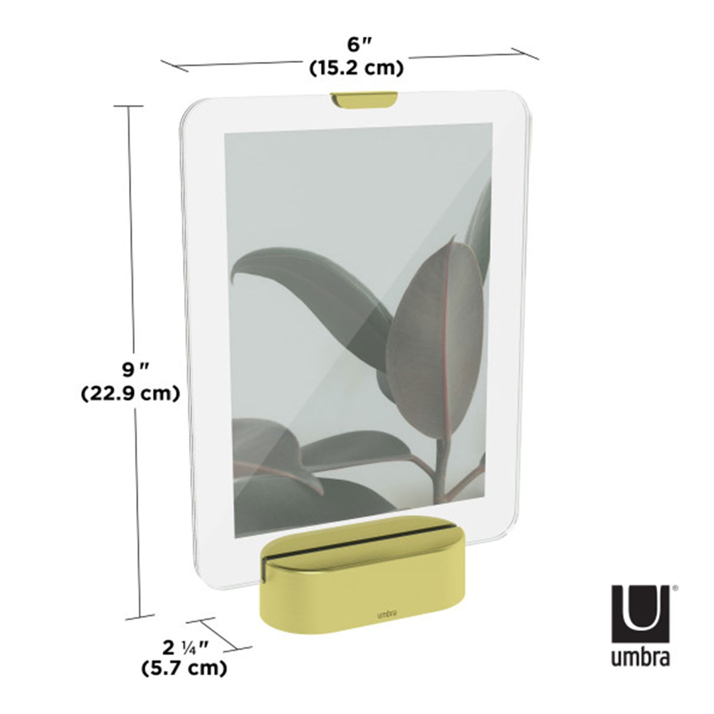 Umbra Glo Led Picture Frame 5X7 Matt Brass - 1010233-221