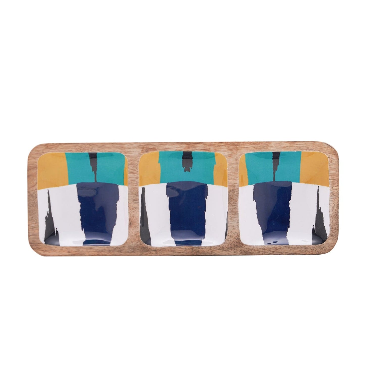 Indra Calandra Dish 3 Section 15X5.5 Inches