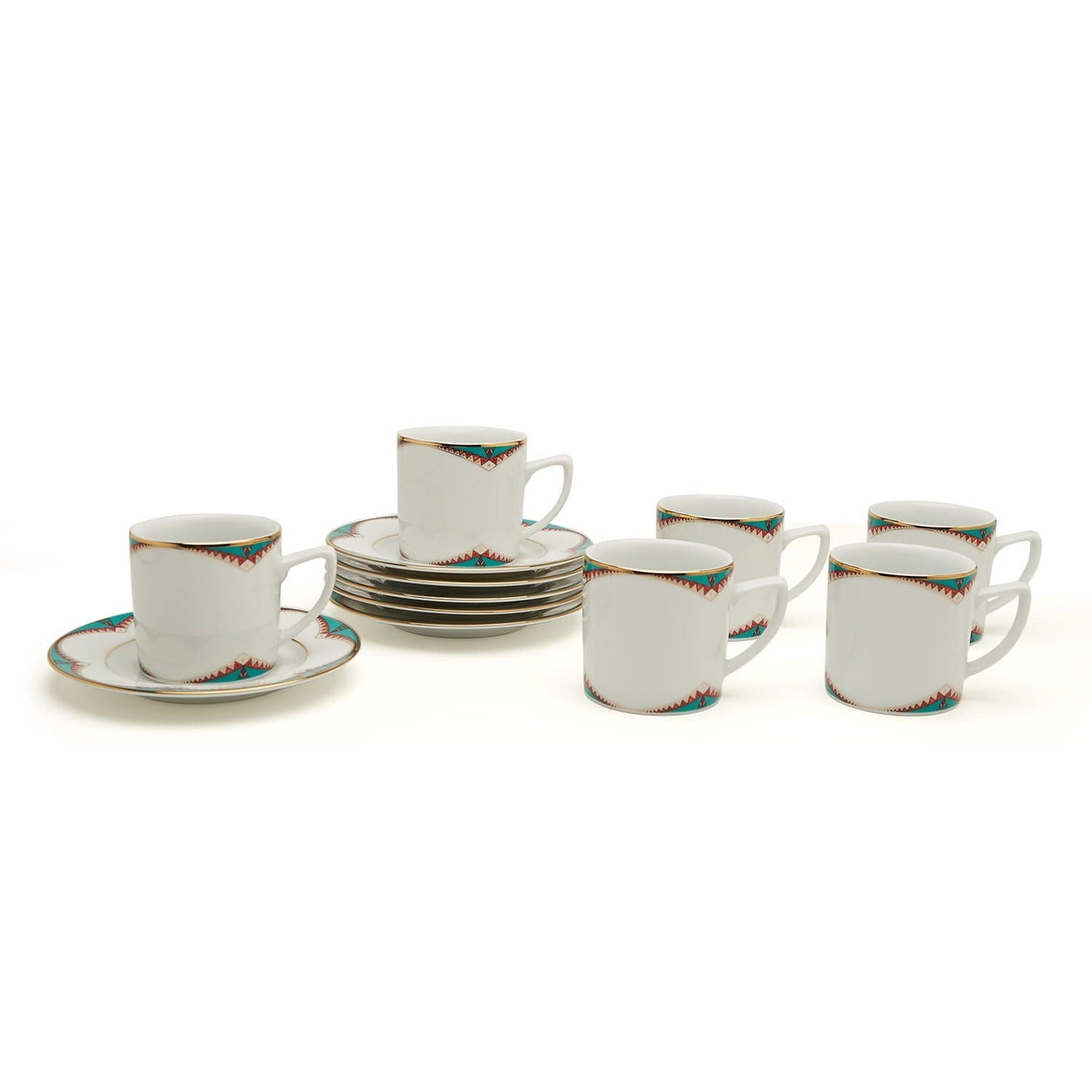 Perla 12Pc Coffee Cup & Saucer - Perl-699D/697