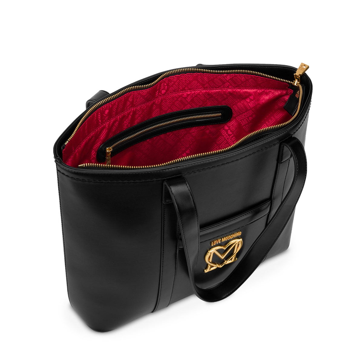 Love Moschino Tote Bag With Foulard Black