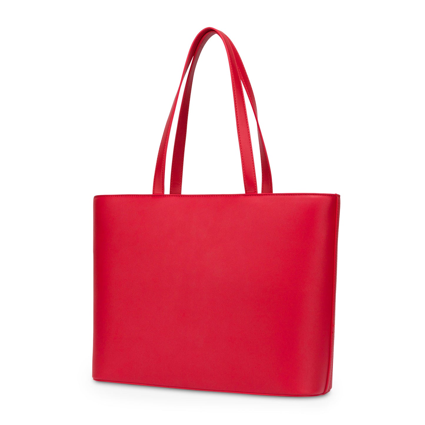 Love Moschino Shiny Padded Heart Tote Bag Red