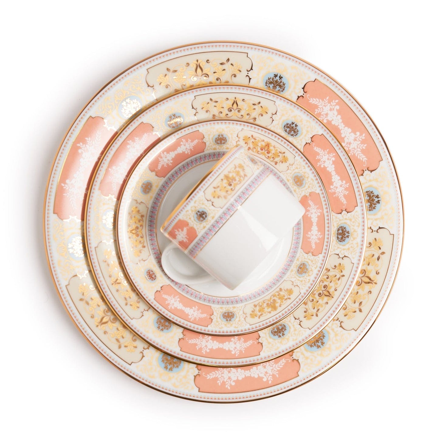 Dankotuwa New Rosemery Peach 24Pc Dinner Set