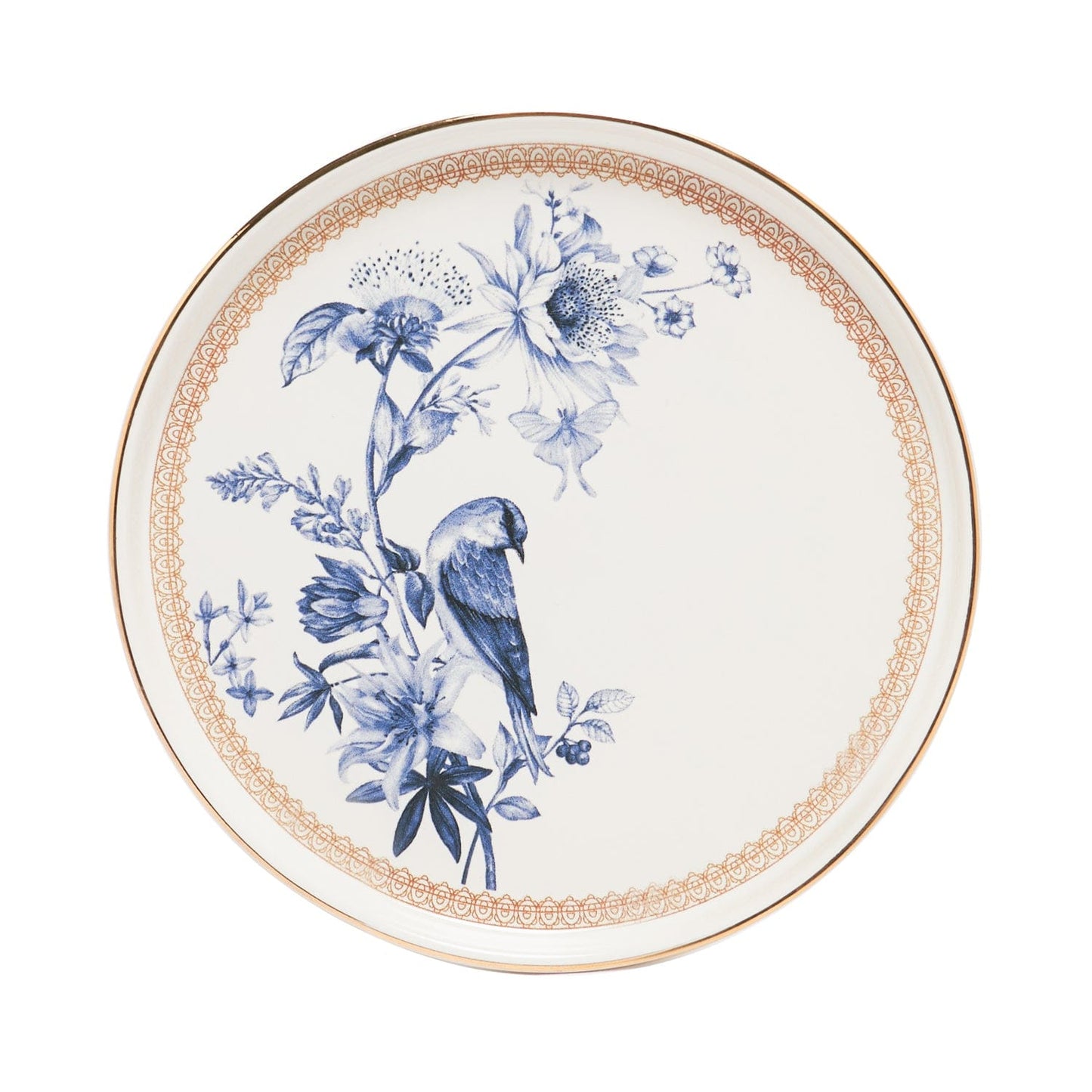 Blue Bird 20 Cm Cake Plate Set Of 6 Pcs