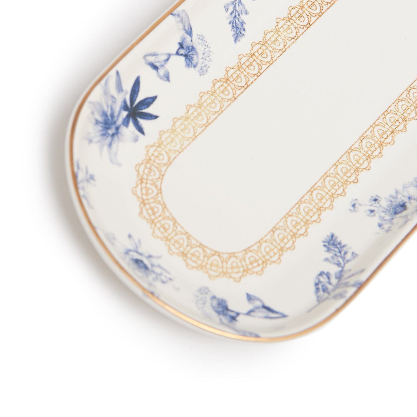 Blue Bird Small Boat Plate Set Of 2 Pcs
