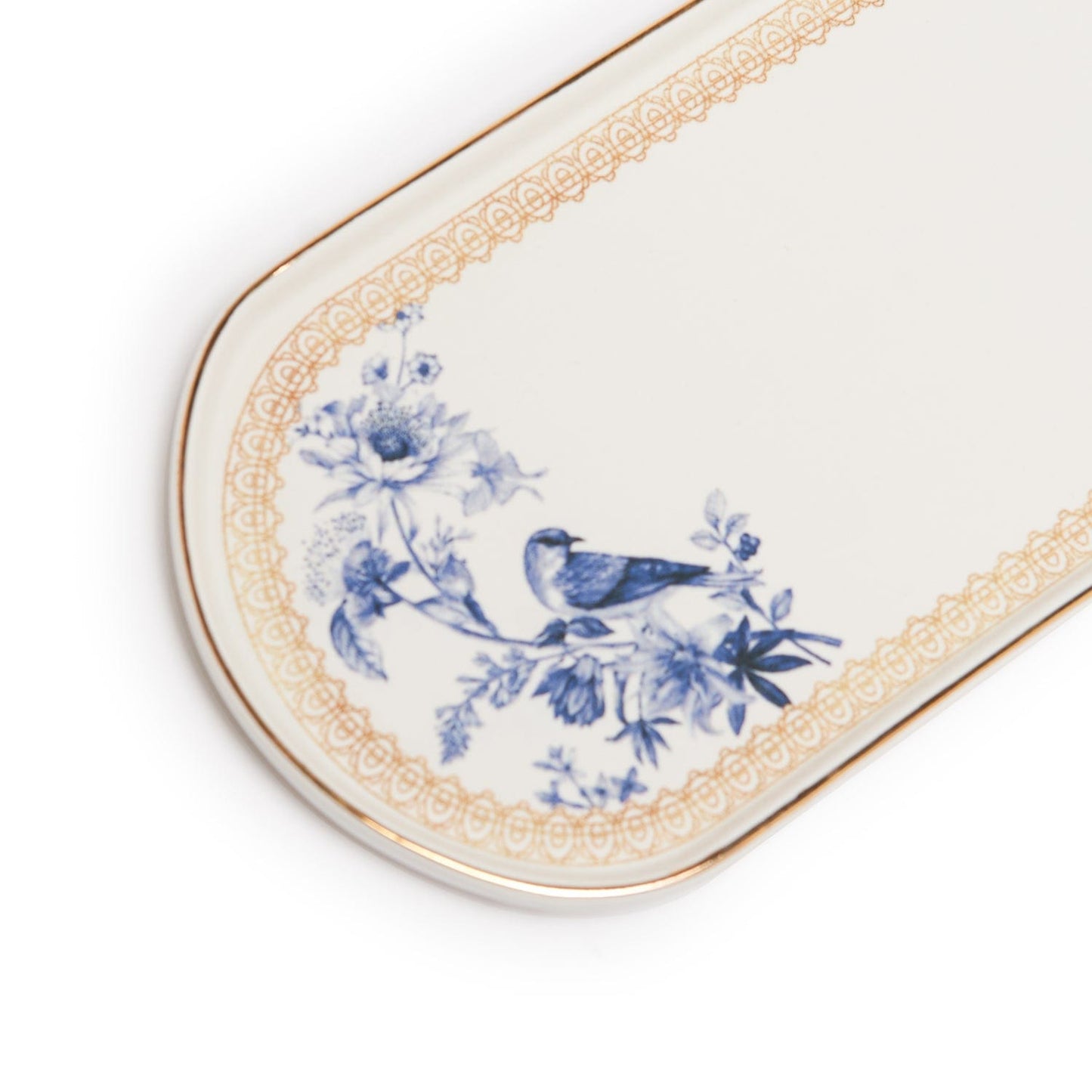 Blue Bird 22 Cm Oval Service Plate Set Of 2 Pcs