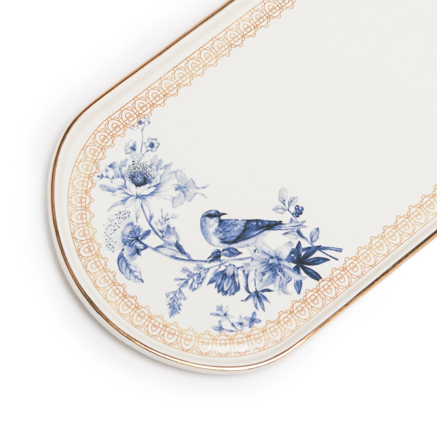 Blue Bird 27 Cm Oval Service Plate Set Of 2 Pcs