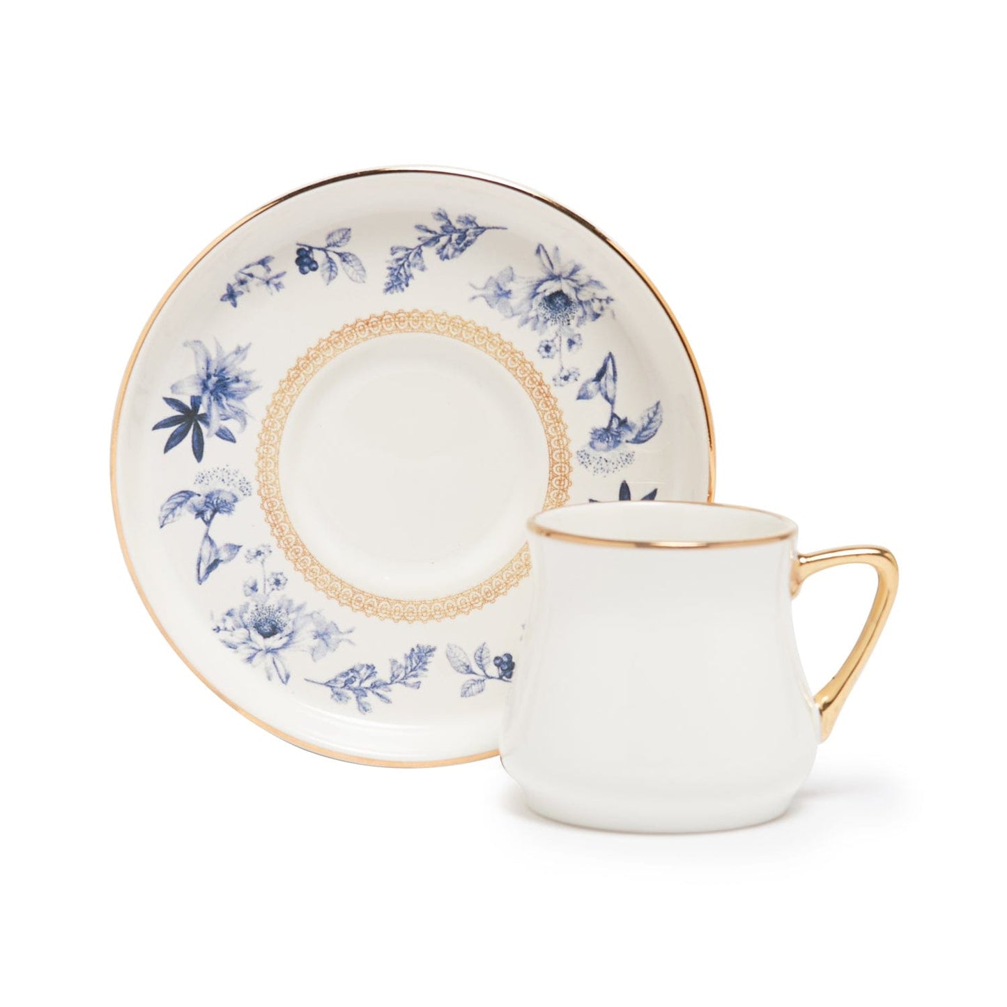 Blue Bird Coffee Cups Set Of 6 Pcs