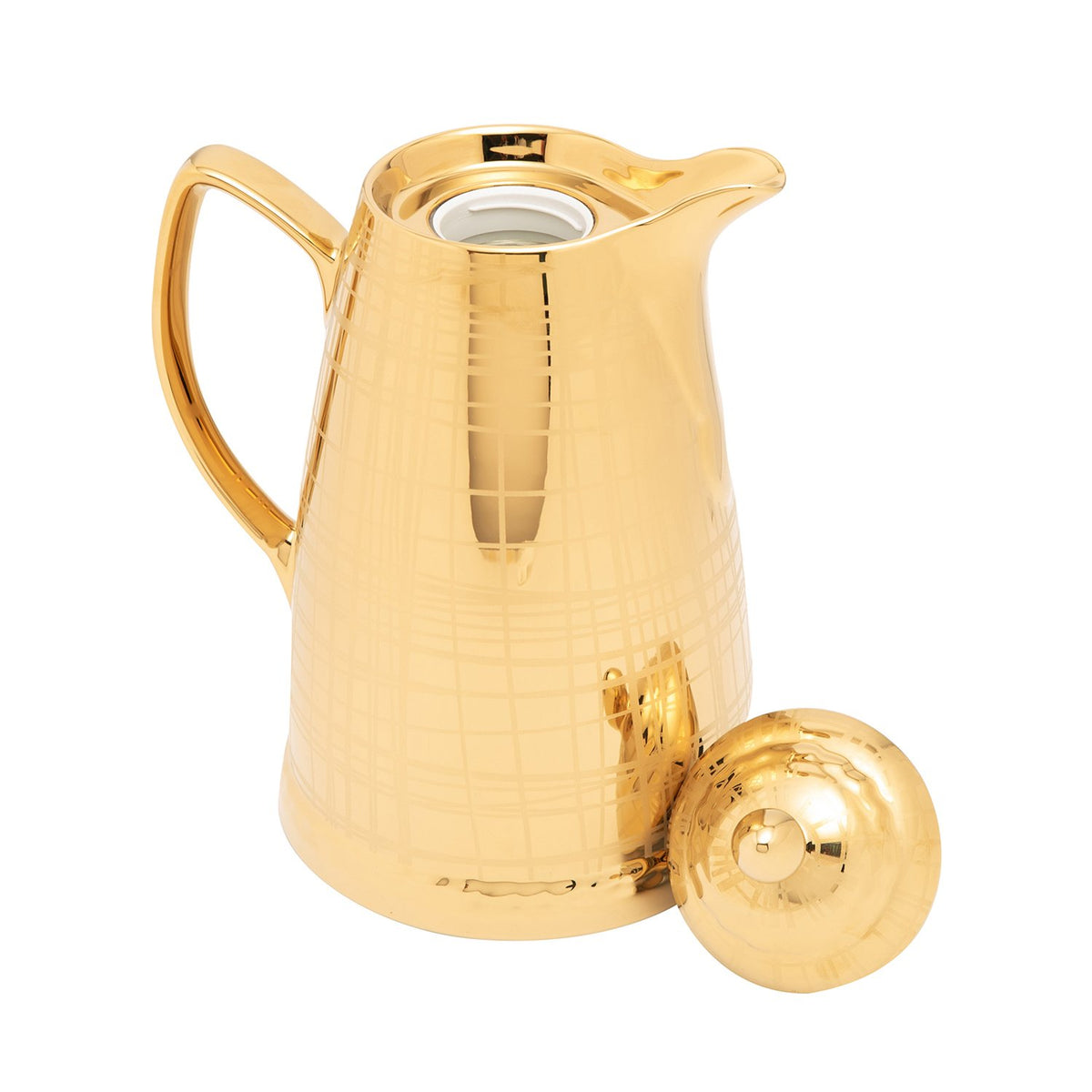 Th. Carafe Frank 1L Stripes Gold Shiny - 50522.42304