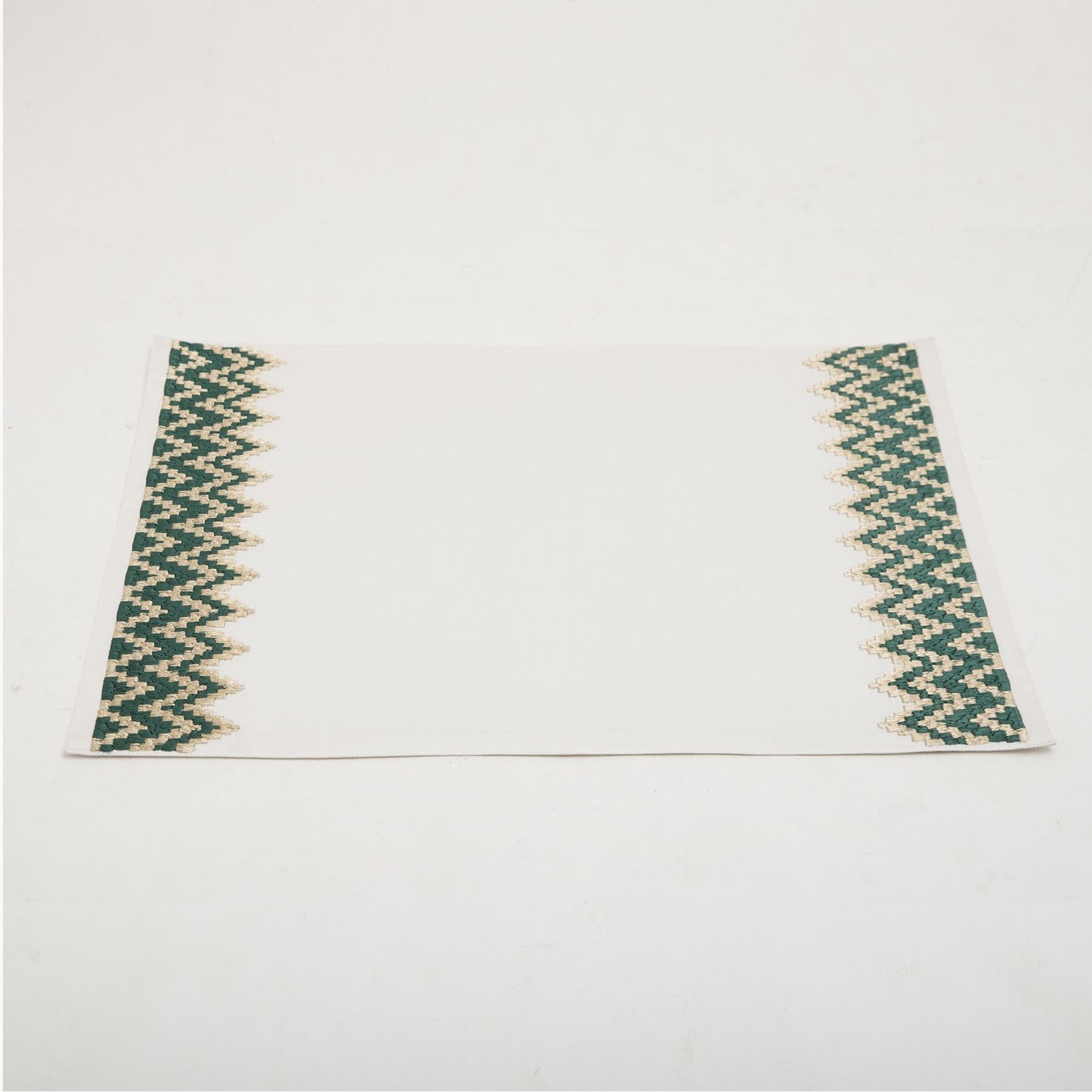 CREATIVE DIVA TAFETTA PLACEMAT TEAL/GOLD 33X48 - EM-02-18-PM/33