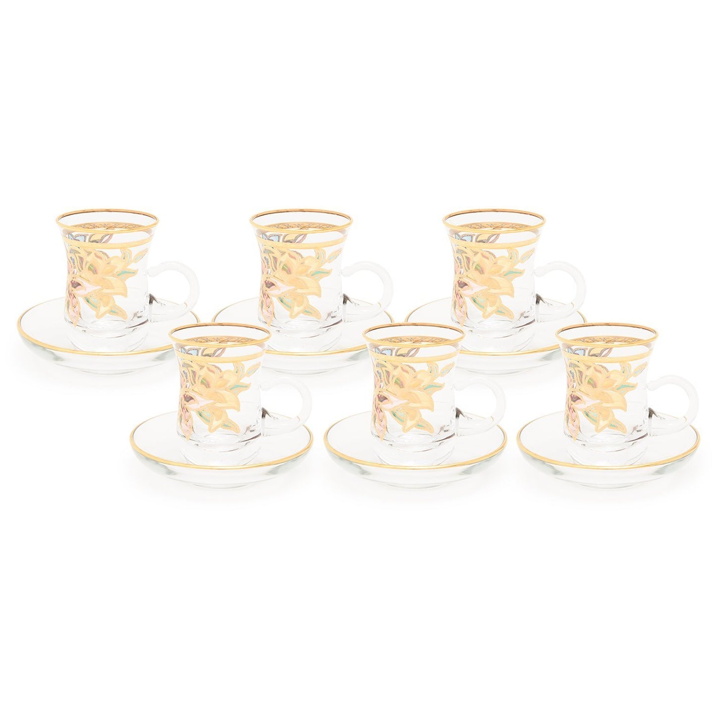 Combi Givy Tea Cup And Saucer Set - Gold - G611Z/35