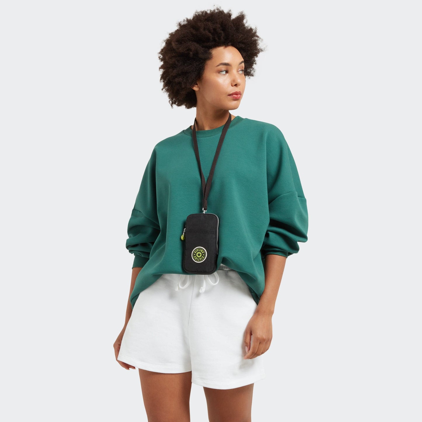 Kipling-Clark-Phone Bag (With Removable Strap)-New Valley Black-I5054-2Tc