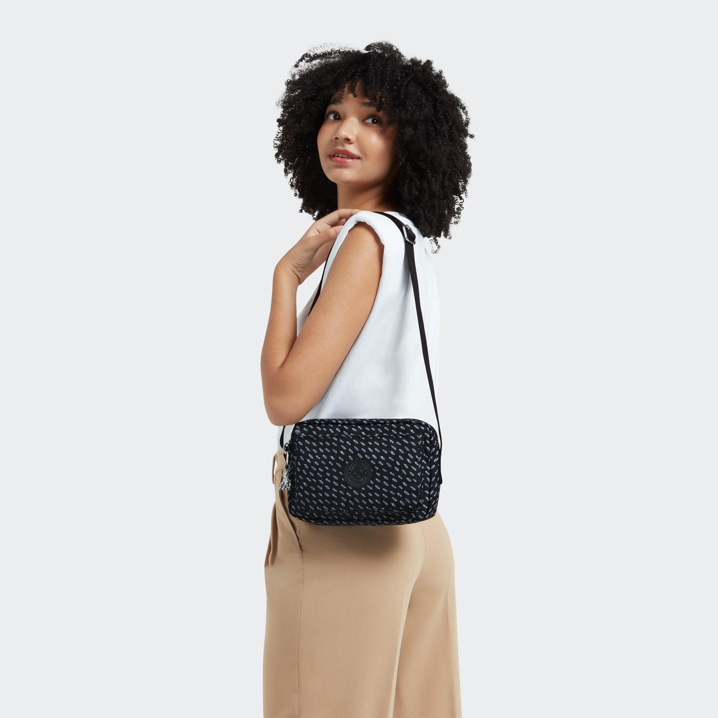 Kipling-Abanu M-Medium Crossbody-Ultimate Dots-I6237-R87
