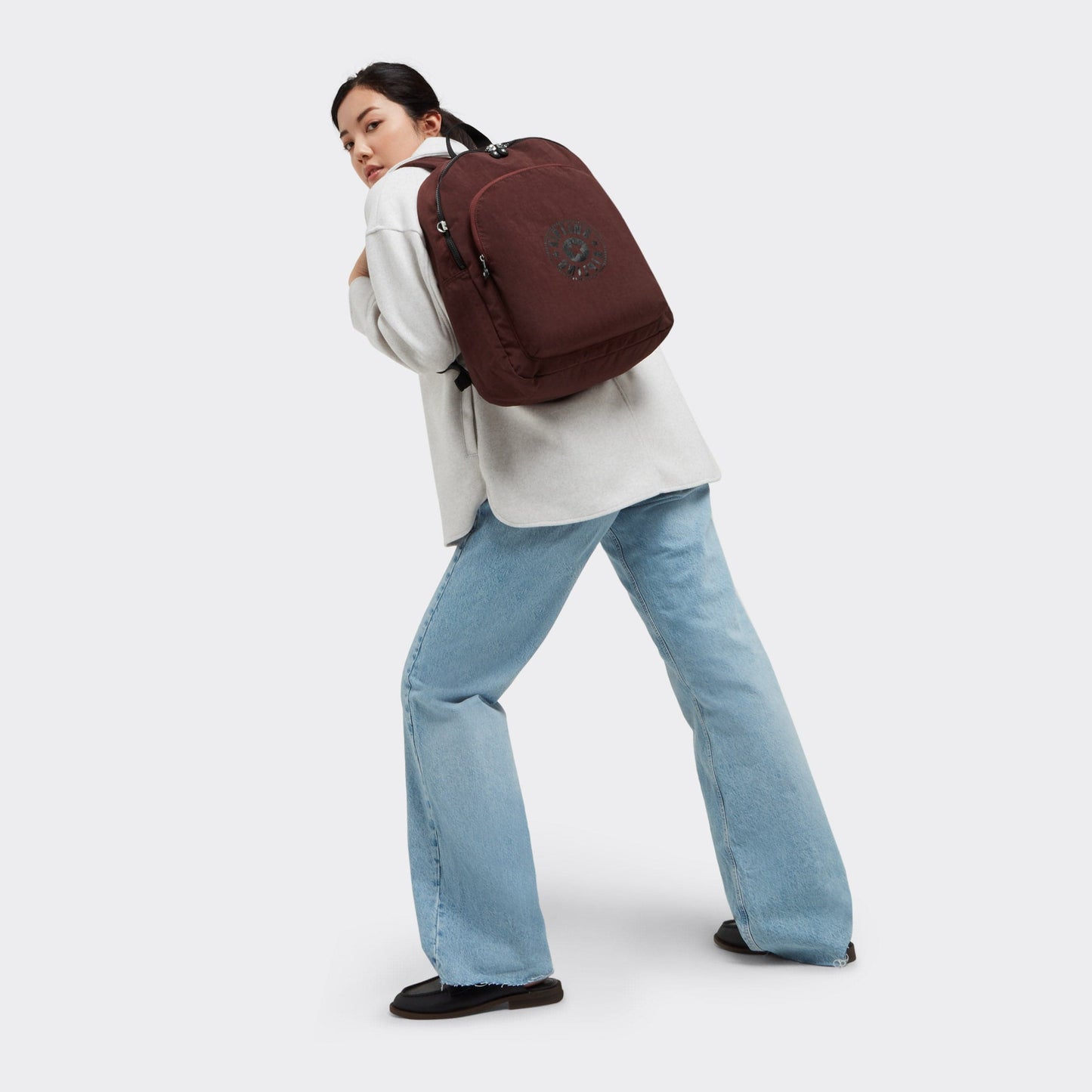 Kipling-Curtis L-Large Backpack-Mahogany C-I6521-Pp5