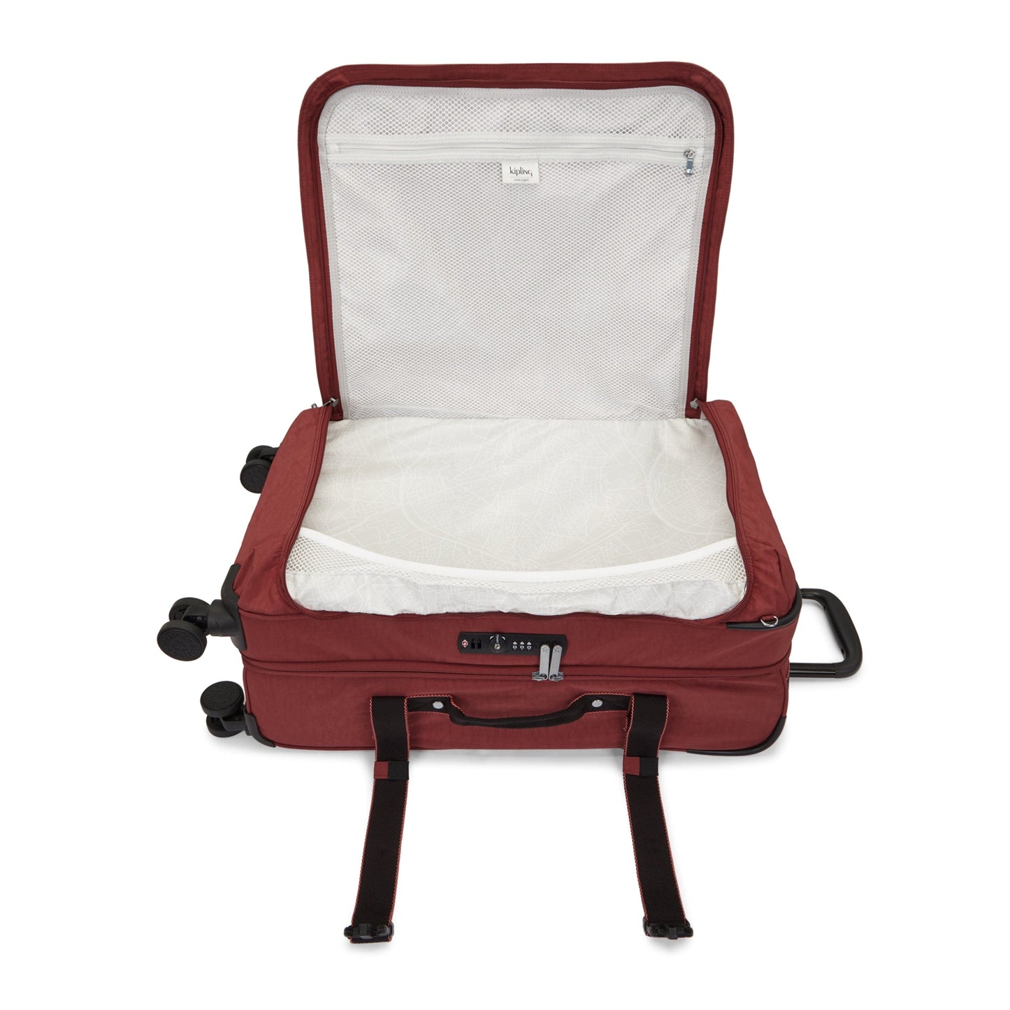 Kipling-Spontaneous M-Medium Wheeled Luggage-Happy Squares-I4556-B3X