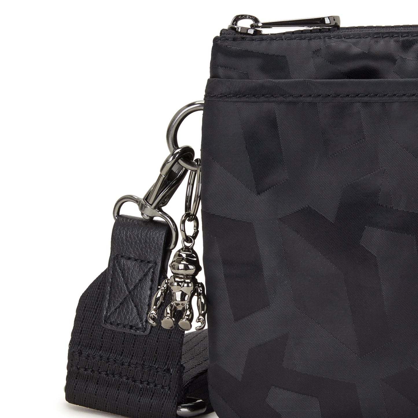 Kipling-Riri-Small Crossbody (With Removable Strap)-Black 3D K Jacquard-I7803-2Nw