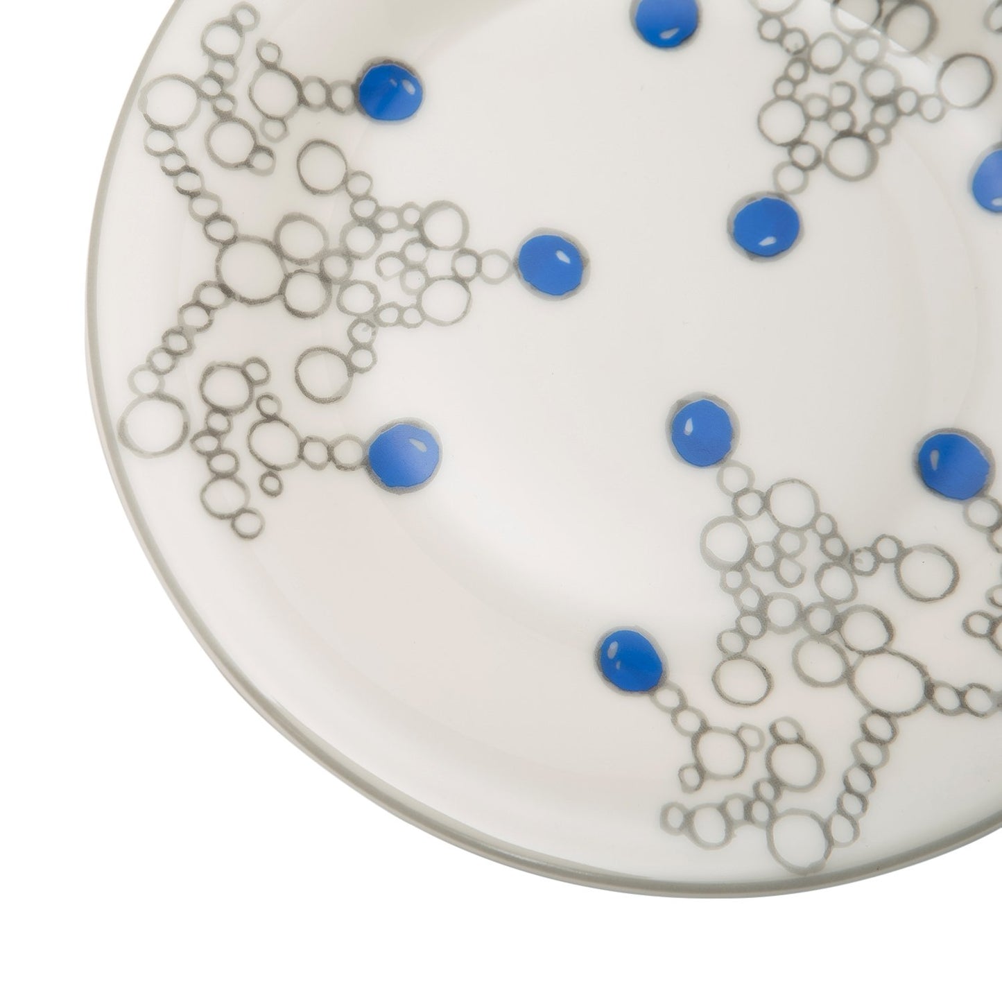 L'atelier FB Sapphire Coupe Shape Dessert Plate Set - 20 x 20 cm, 6 Pieces - TC 4716 012 - Jashanmal Home