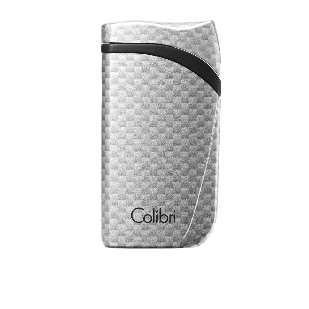 COLIBRI LIGHTER FALCON CARBON FIBER SILVER