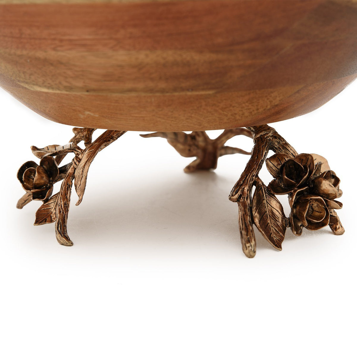 Otantik Tw6001L 1 Piece Wood Bowl - Antique Gold, Large - Tw6001L