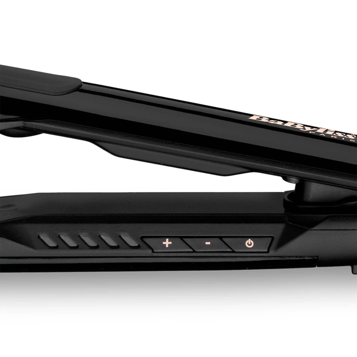 Babyliss Straightener 25Mm Titanium Plates 5Temp Rose Gold Black - St482Sde
