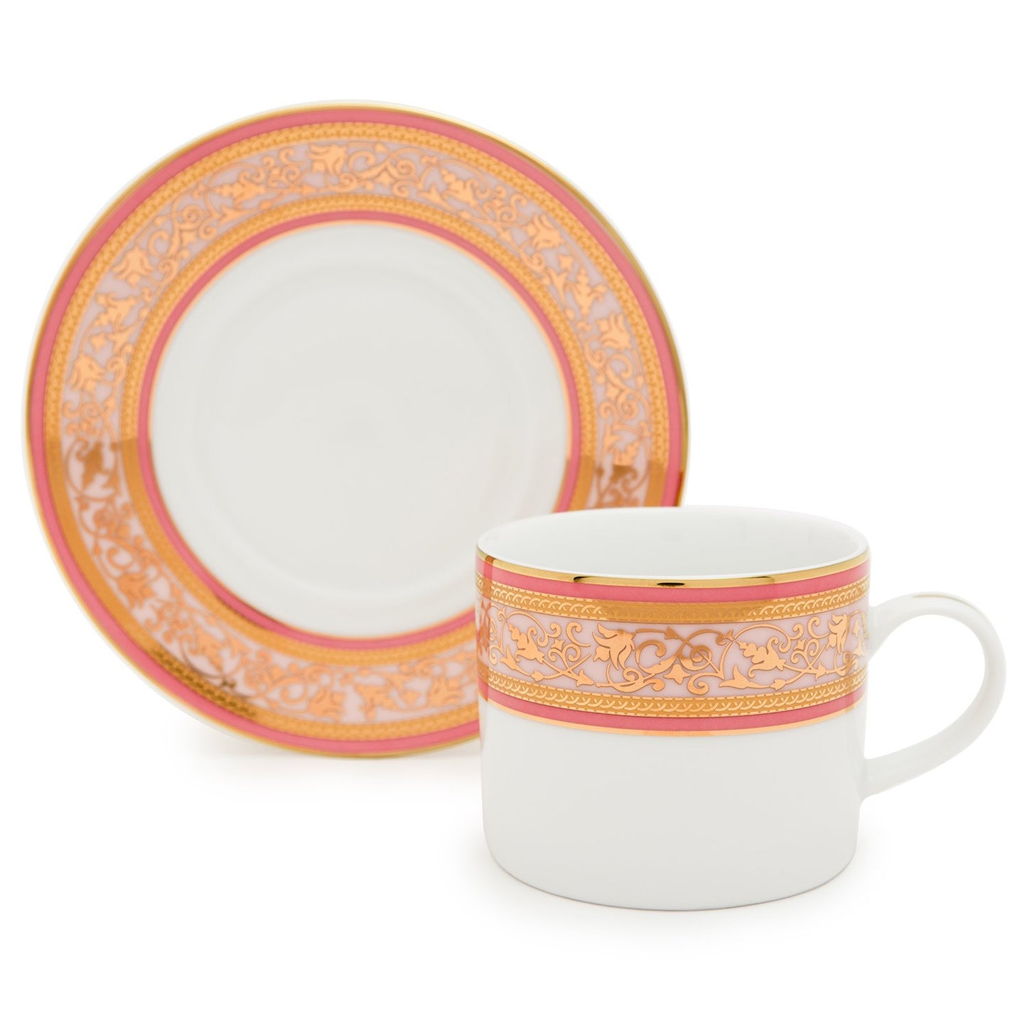 Lexie Pink 6Pc Tea Cup And Saucer - Lexpnk-687/689