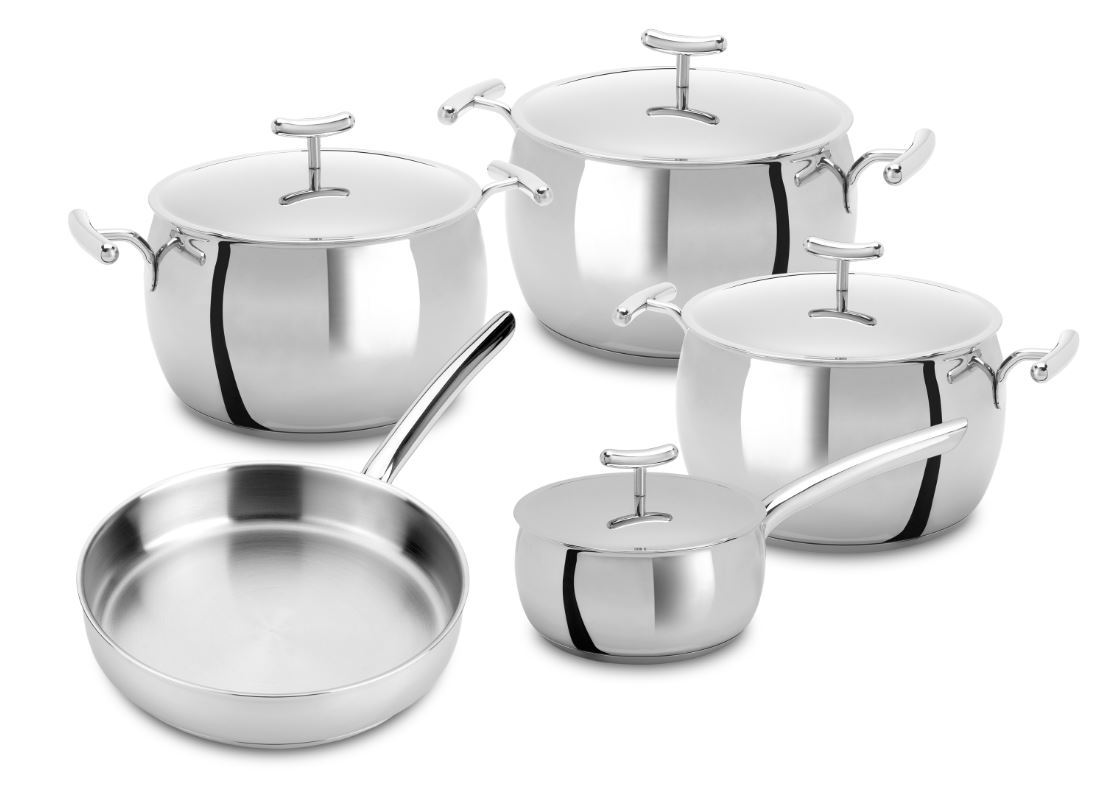 SILAMPOS YUMI 9 PIECE COOKWARE SET - SILVER - 636122AC0155