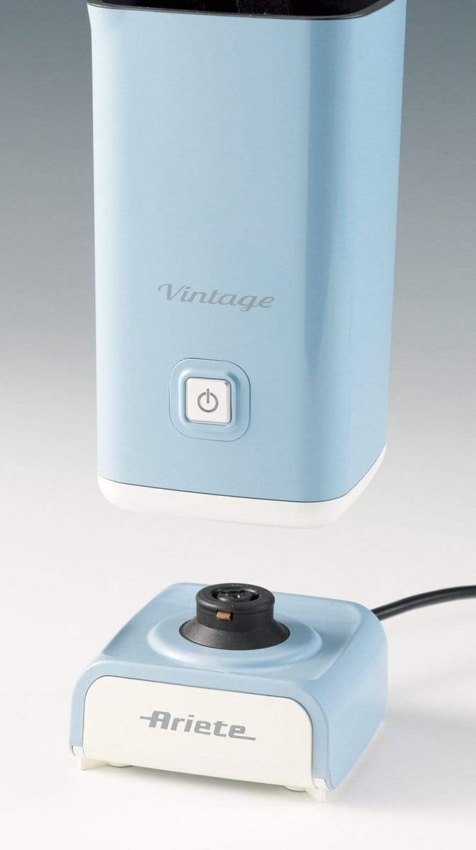 Ariete Vintage Milk Foamer, Cream/Blue 2878
