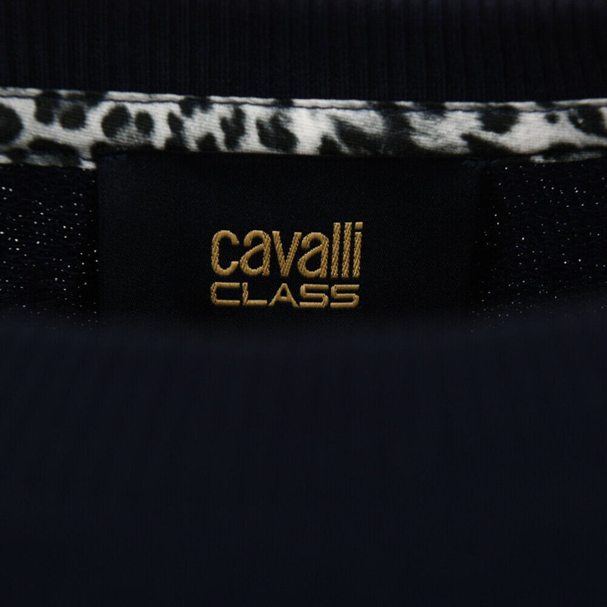Cavalli Class Cotton Sweater - Navy - Jtb797 200